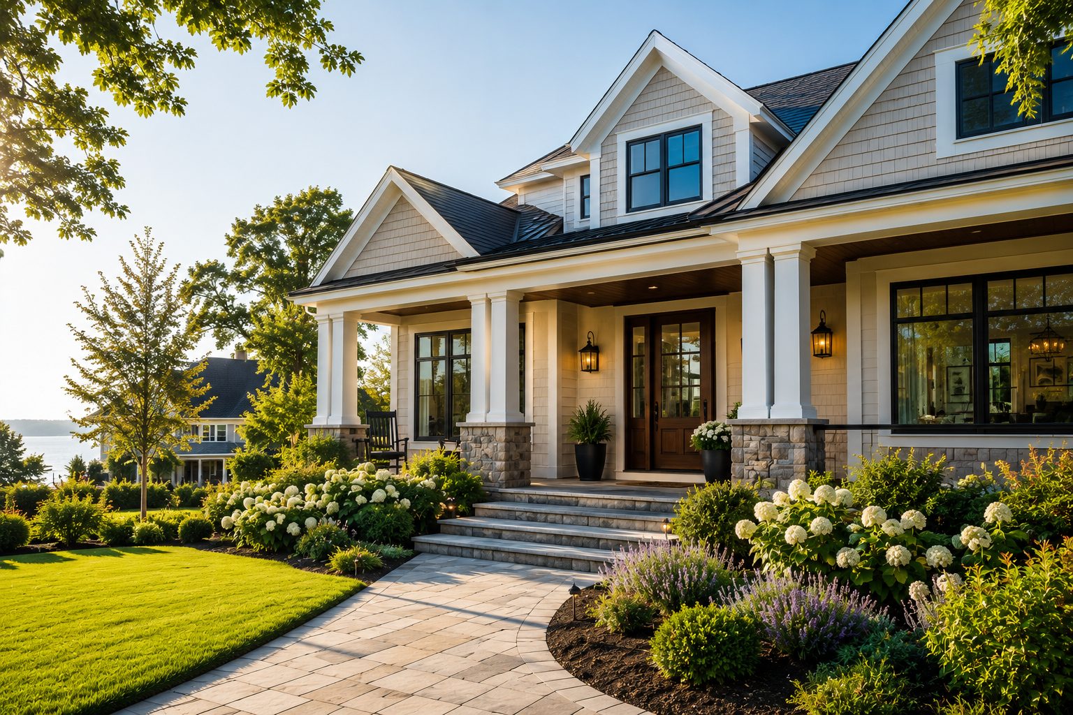 Beautiful luxury home exterior in Hampton Roads Virginia representing confident home buying with Brit Sells The City
